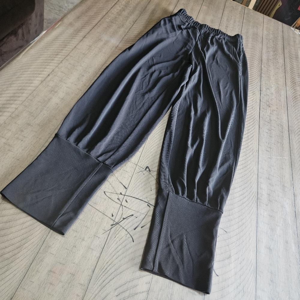 Q'neel Black Leggings Jogger With Pockets, Pull-on Size 8